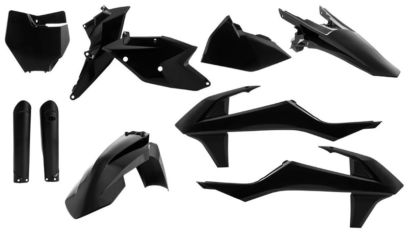 Acerbis Full Plastic Kit Black - 2421060001 KTM Dirt Bikes 2015-2018