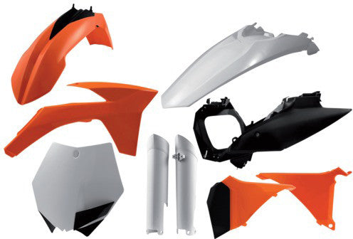Acerbis Plastic Kit Orange - 2205282882 KTM Dirt Bikes 2011-2012