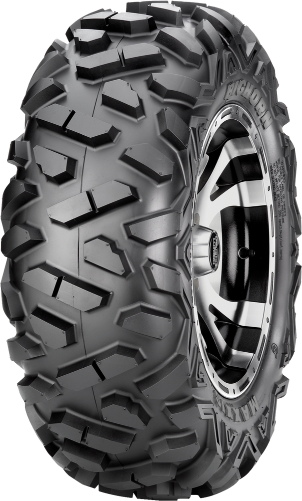 Maxxis Tire Bighorn Front 25X8R12 LR340LBS Radial - TM00296600 For Arctic Cat ATVs 1996-2018 | Can-Am Outlander / Renegade / Defender 2007-2018