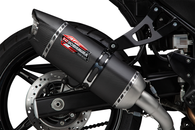 Yoshimura Exhaust Street AT2 SO SS SS CF WF - 11670BM222 Suzuki 650 / 650X 2017-2024