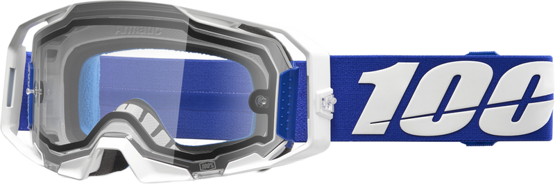 100% 610-5413 50070-10002 ARMATIC ENDURO MOTO GOGGLE BLUE CLEAR LENS