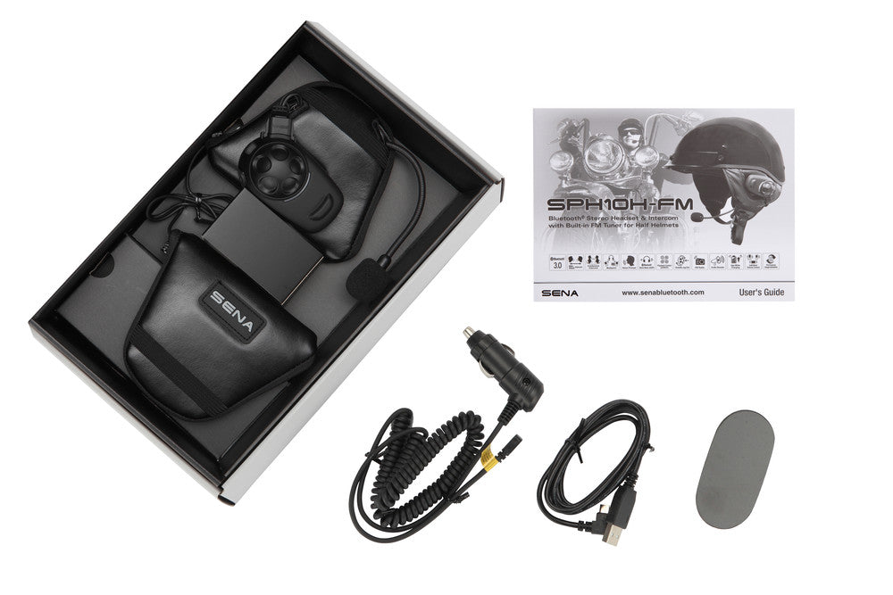 Sena 843-01121 SPH10H-FM-01 SPH10H-FM W/BUILT-IN FM TUNER FOR HALF HELMETS SINGLE PACK