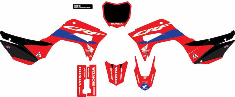 D-Cor Comp Kit Honda HRC Black BG - 20-10-111 Honda CRF110F 2019-2022