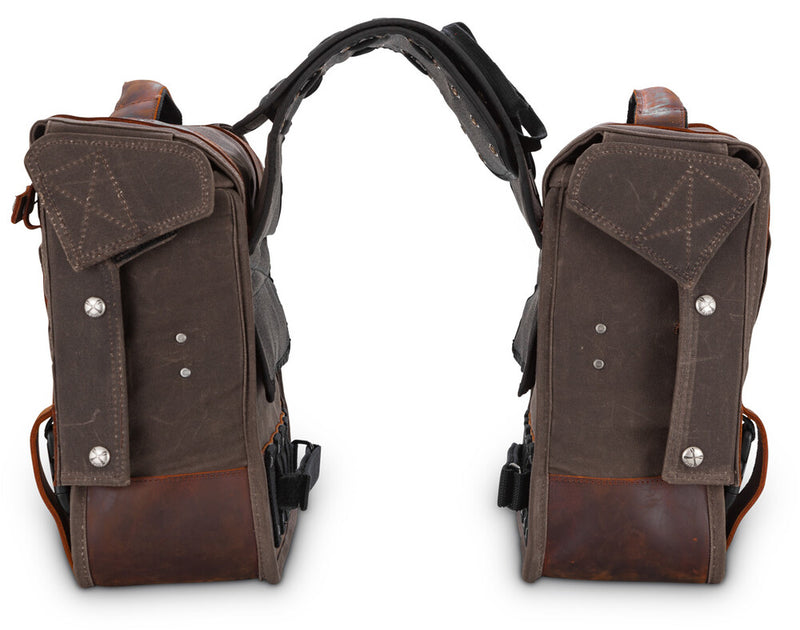 Burly Brand 750-05508 B15-1002D THROWOVER SADDLEBAG DARK OAK