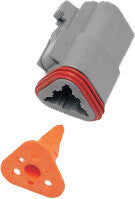 Namz Custom Cycle 850-08020 DP-3G 3-WIRE GREY DEUTSCH PLUG & WDGLCK HD# 72133-94GY