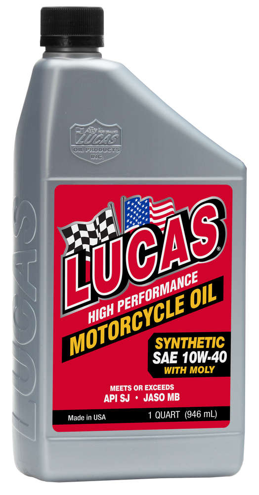 Lucas 58-5222 10777 SYNTHETIC HIGH PERFORMANCE OIL 4T 10W40 1QT W/ MOLY