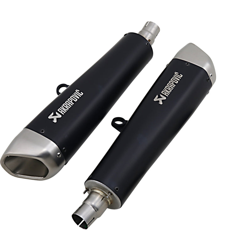 AKRAPOVIC 1811-3942 S-T12SO2-HCQTBL Titanium Slip-On Line Muffler Black Titanium Mufflers