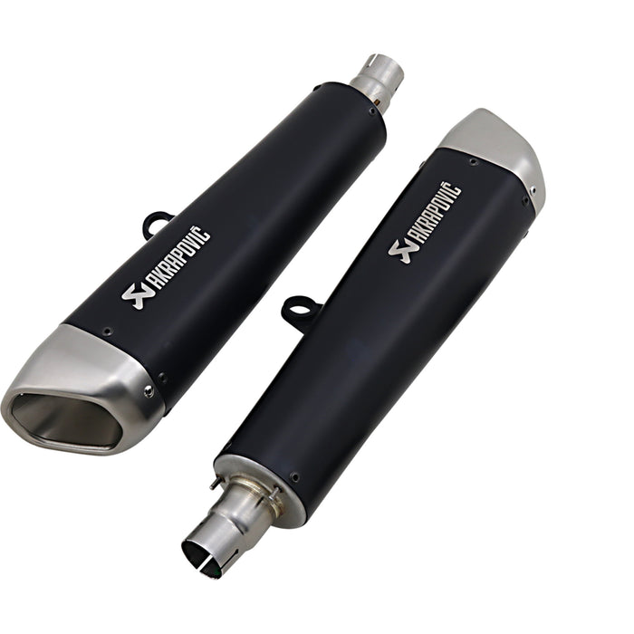 AKRAPOVIC 1811-3942 S-T12SO2-HCQTBL Titanium Slip-On Line Muffler Black Titanium Mufflers