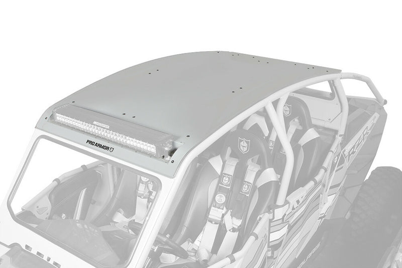 Pro Armor Asylum Roof With Light Bar Pocket Titanium Metallic - P144R121TM Polaris RZR 2014-2022