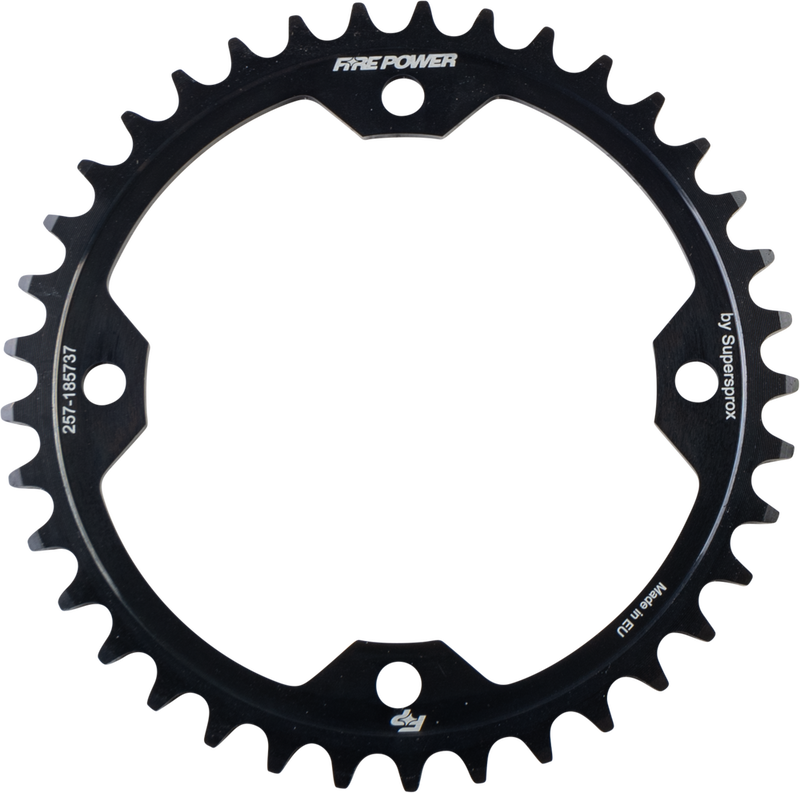 Fire Power 257-185737 FPS-1857-37-BLK REAR SPROCKET STEEL 37T BLK