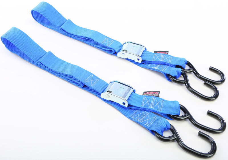 Powertye TIE-Down CAM S-Hook 1.5"X5.5' Blue Pair - 28623