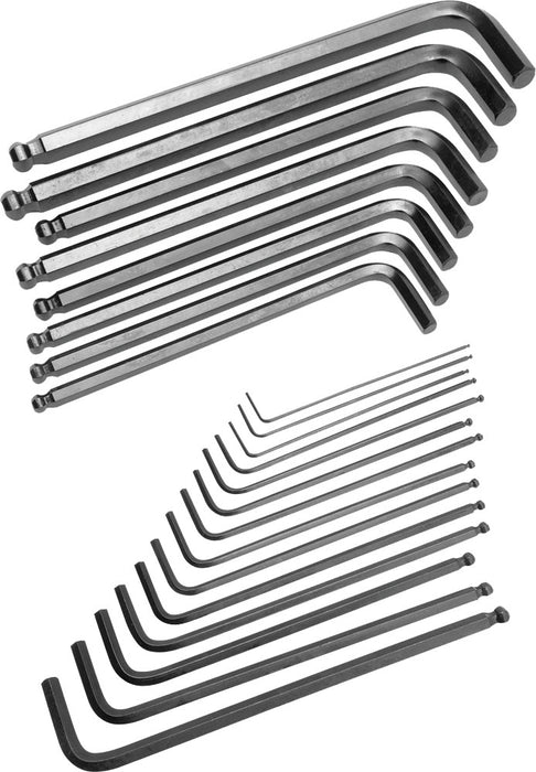 Performance Tool 117-1033 W80280 22 PC SAE/MET BALL END HEX SET