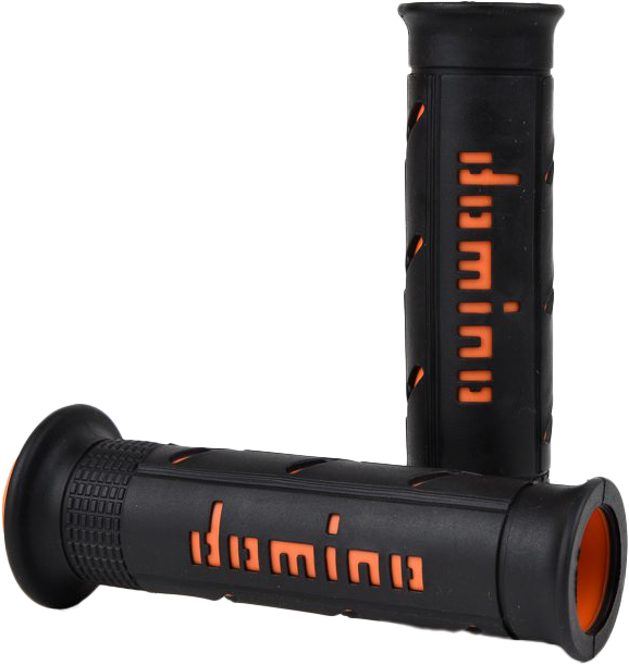 Domino Racing 58-2300 A25041C4540C7-0 XM2 GRIPS BLACK/ORANGE PAIR