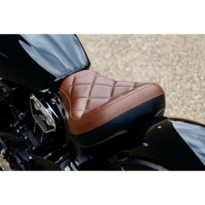 MUSTANG 0810-2128 76843 Solo Touring Seat Solo Seat - Brown - Scout '18-'24