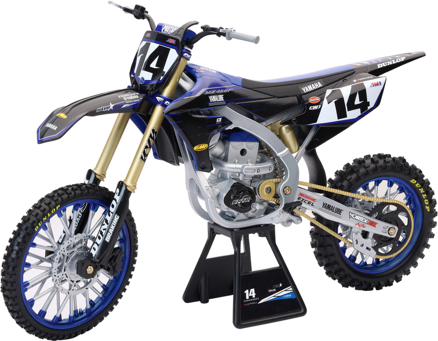 New Ray Toys 959-0177 49723 1:6 SCALE YAMAHA FACTORY TEAM YZ450 DYLAN FERANDIS #14