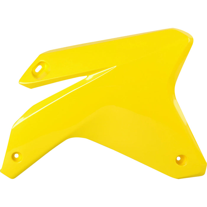 POLISPORT 0520-3618 8411400001 Radiator Cover For Suzuki Radiator Cover - '01 RM Yellow - RMZ 450