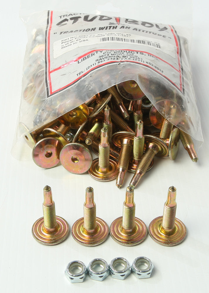 Stud Boy 18-33037 2067-P3 POWER POINT PUSH-THRU CARBIDE STUDS 1.187" 96/PK