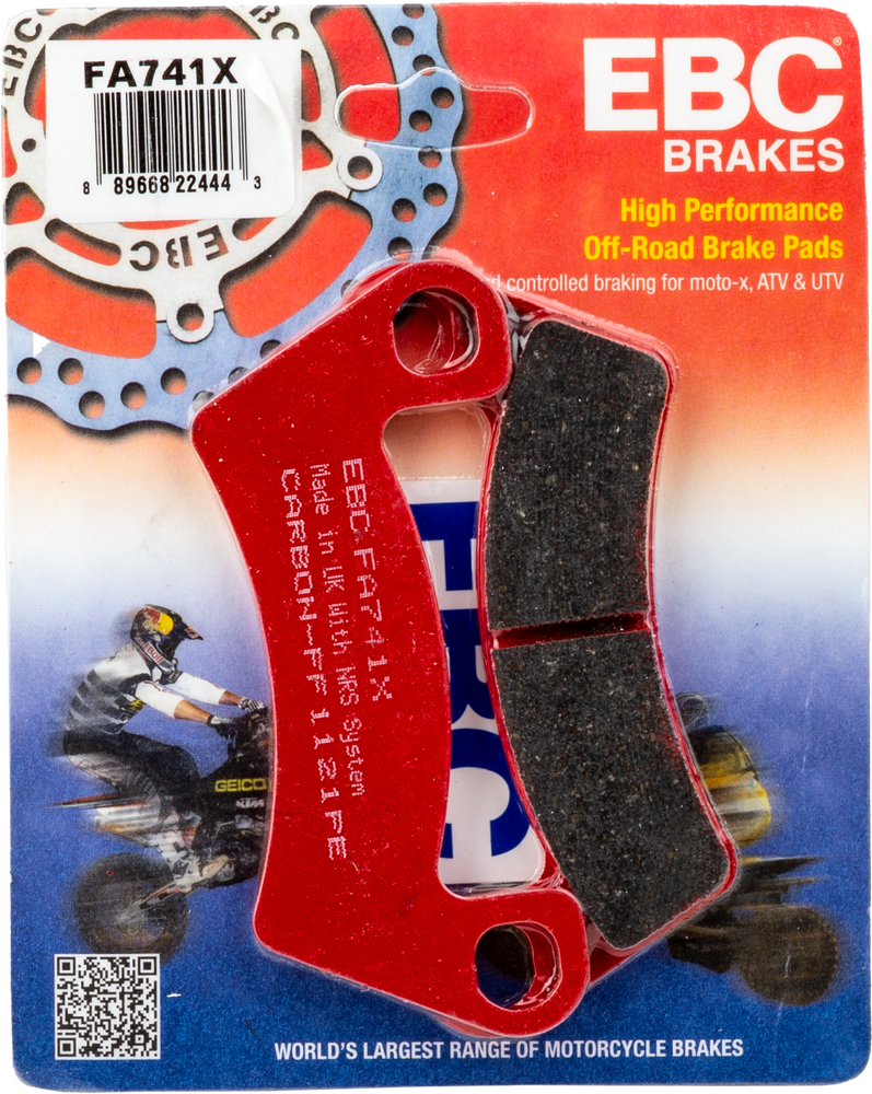 EBC Brake Pads Carbon X Series - FA741X Arctic Cat Wildcat Sport 2015-2016