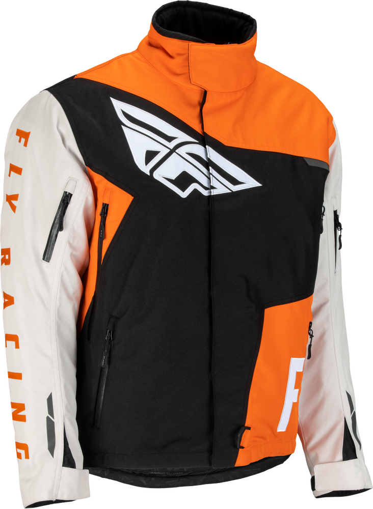 Fly Racing 470-4119L 470-4119L SNX PRO JACKET ORANGE/GREY/BLACK LG
