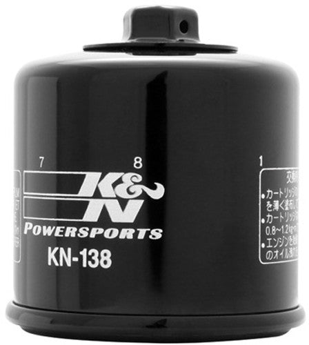 K & N OIL Filter - KN-138 For Arctic Cat ATVs 2000-2008 | Aprilia Motorcycles 2010-2021