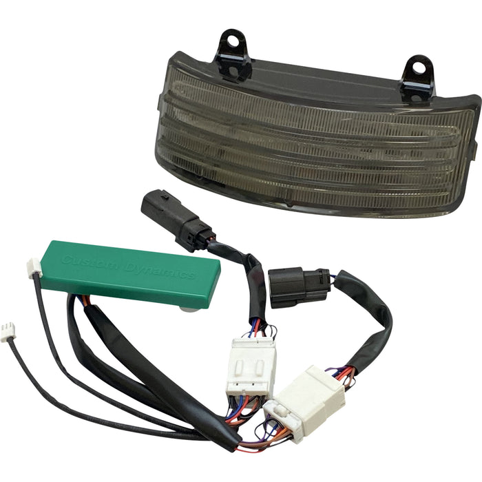 CUSTOM DYNAMICS 2040-2260 PB-TRI-2-SMOKE Dual-Intensity LED TriBar Taillight - '10-'13 - Smoke