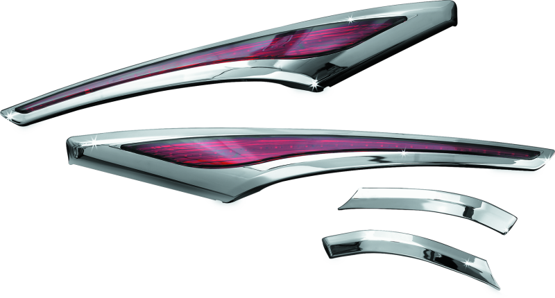 Kuryakyn 3232 L.e.d. Saddlebag Accent Swoops 12-17 GL1800 Chrome - Photo - Primary