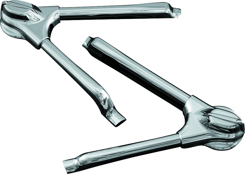 Kuryakyn 7815 Swingarm Tube Covers 08-17 Softail Models Chrome - Photo - Primary