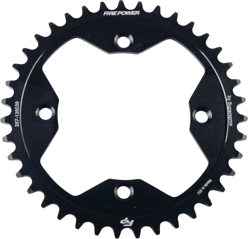 Fire Power Rear Sprocket Steel 39T Black - FPS-1350-39-BLK Honda ATV/UTV Models 1991-2014