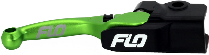 Flo Motorsports PRO 160 Brake Lever Green - BL-714G For Yamaha Dirt Bikes 2007-2024 | Kawasaki KX 250 / KX 450 2013-2020