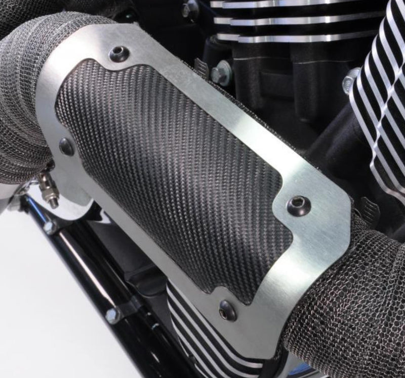 Dei 790-01205 902459 GEN 3 ONYX HEAT SHIELD BRUSHED/BLACK 4"X8"