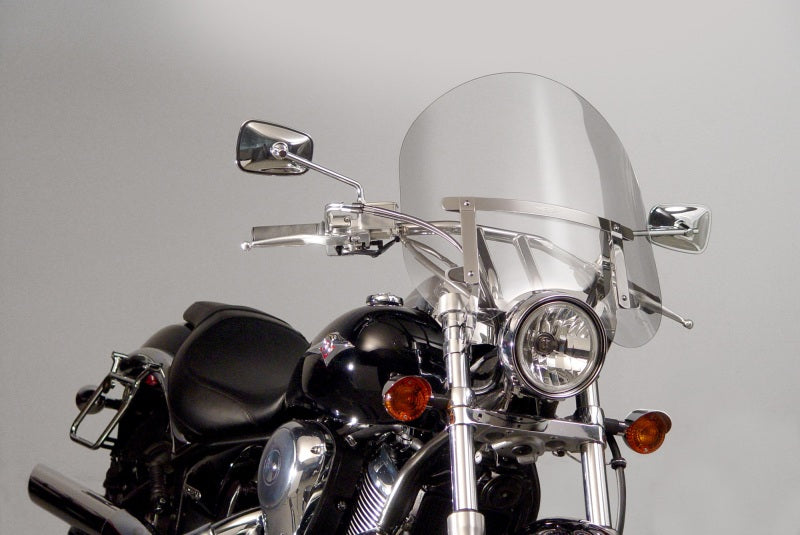National Cycle NC125A 83-22 Harley XL/FXR/D/17-25 Hon/07+ Kaw Dakota 3 W/low Turn Signals Windshield-clr - User 1