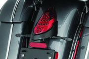 Kuryakyn 3129 Rear Turn Signal & License Plate Mount Indian Black - User 1