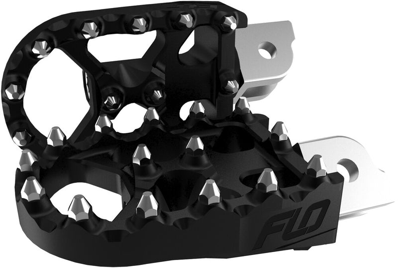Flo Motorsports Moto Style Footpeg SET Black M8 Softail - FPEG-800-3 For Harley Softail 2018-2020