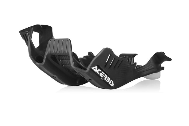 Acerbis 2791671007 Skid Plate With Linkage Guard Black White Husqvarna TE250i / TE300i 2020-2023