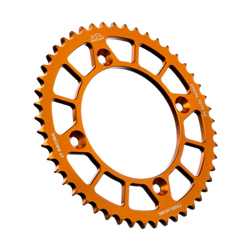 JT Sprockets Rear Racelite Sprocket Alum 49T-428 ORG - JTA895.49ORG KTM Dirt Bikes 2004-2023