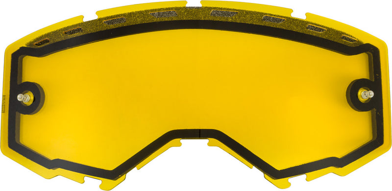 Fly Racing 37-5470 FLB-029 DUAL LENS W/VENTS AND POST YELLOW