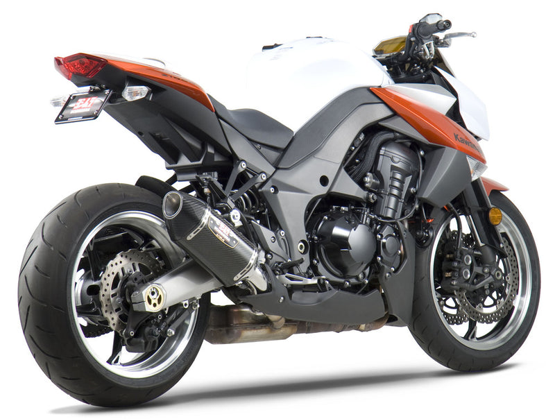Yoshimura Exhaust Street R-77 Slip-ON SS-CF-CF Dual - 1412202 Kawasaki 1000 2010-2013
