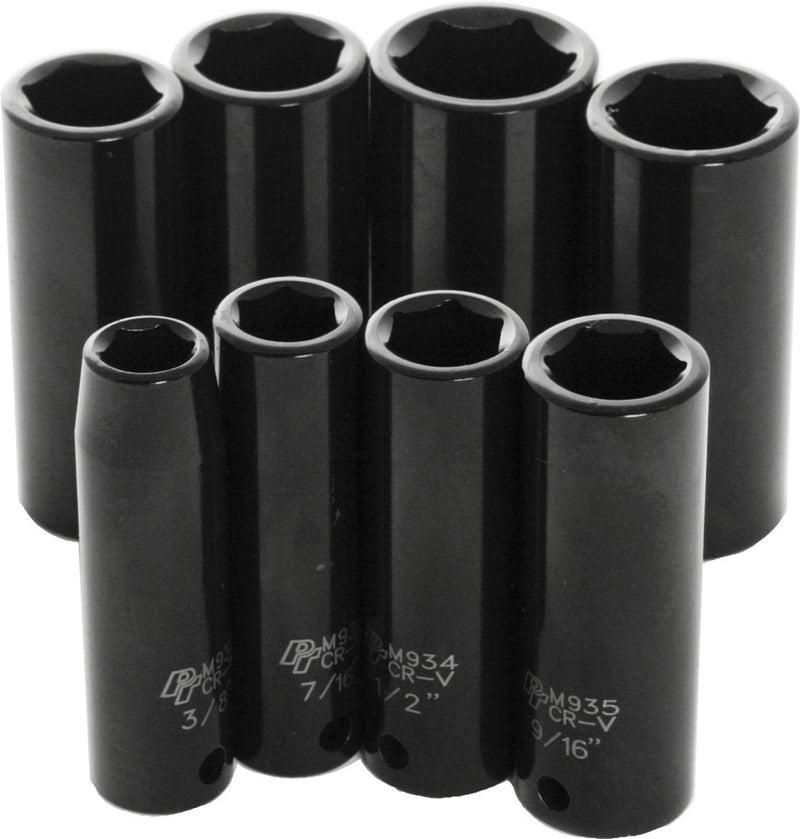 Performance Tool 117-1002 M594DB 8 PC 3/8" SAE IMP SKT SET DEEP