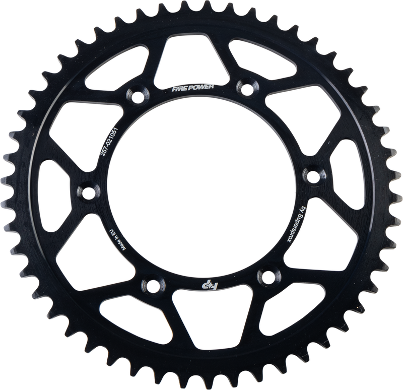 Fire Power 257-021051 FPS-210-51-BLK REAR SPROCKET STEEL 51T BLK