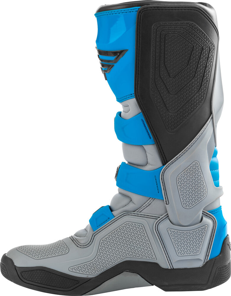 Fly Racing FR5 Boots Grey Blue SZ 07