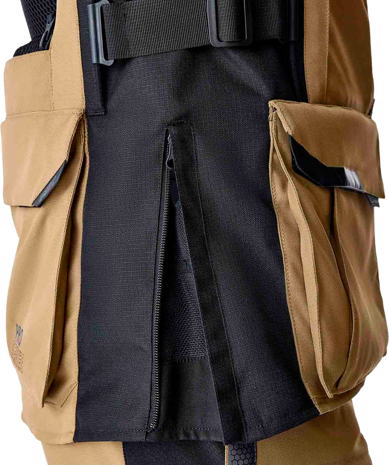 Rst PS Adventure D3O Jacket Sand Black Textile LG - 103599SND-44