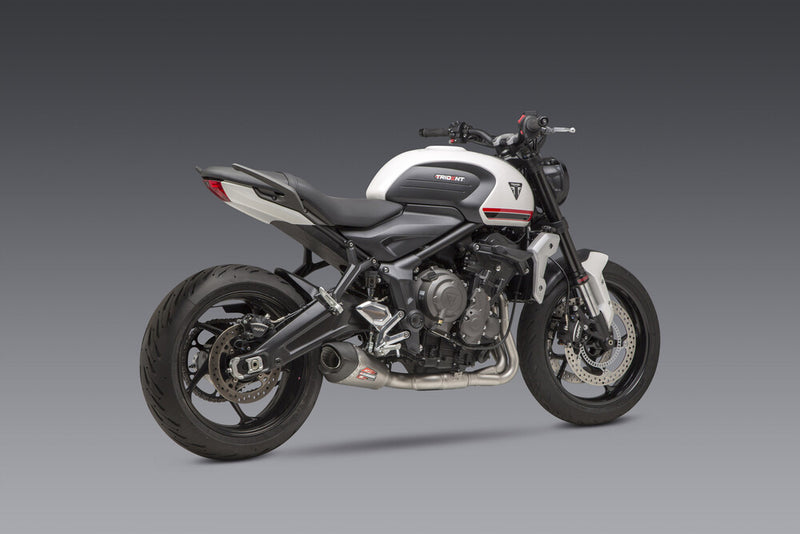 Yoshimura Exhaust AT2 Race FS SS SS CF Works - 19660AP520 Triumph Trident 660 2021-2023
