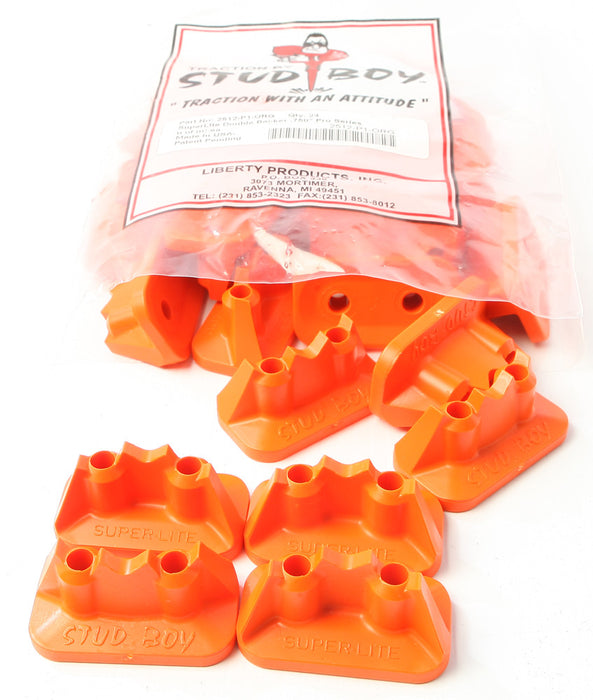 Stud Boy 18-33951O 2512-P1-ORG SUPER-LITE PRO SERIES DOUBLE BACKERS .75" 24/PK ORANGE