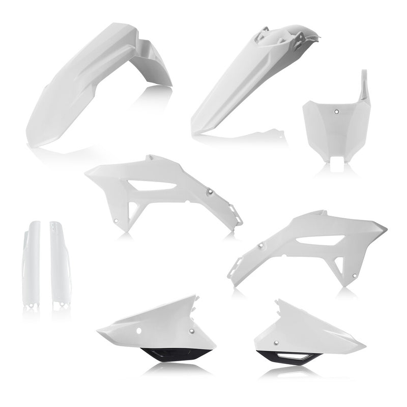 Acerbis Plastic Kit Full Honda White W Black - 2858921035 Honda CRF450R / CRF450RWE / CRF250R 2021-2024