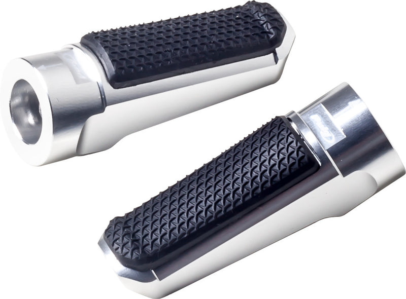 Puig Hi-Tech Parts Footpegs Sport Silver - 7318P For Ducati Motorcycles 2008-2020 | Honda Motorcycles 2000-2021 | Triumph Motorcycles 2008-2021