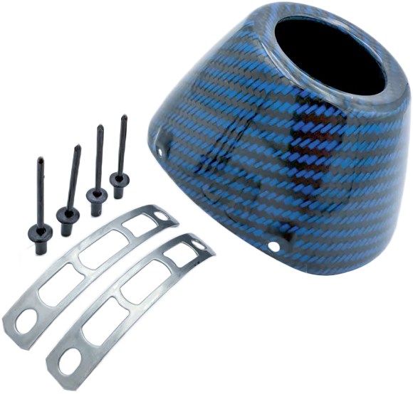 Fmf 79-040694 040694 CARBON CAP 4.1 NEW STYLE BLUE CARBON