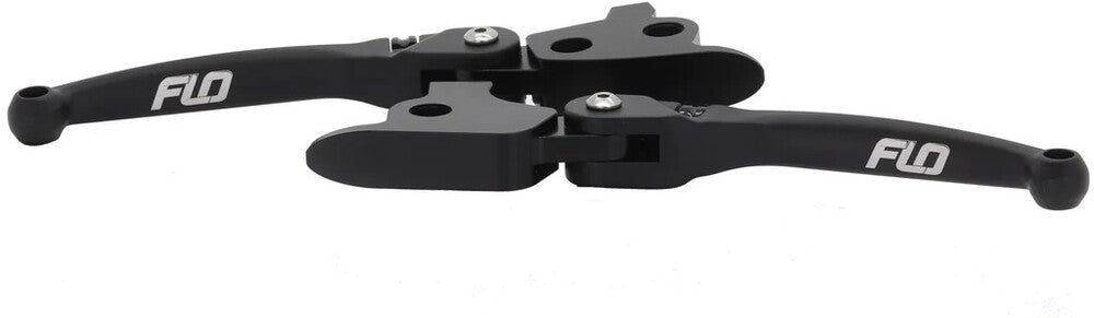 Flo Motorsports 122-0808 HD-812 MX STYLE LEVER SET BLACK `21-23 FLH/FLT