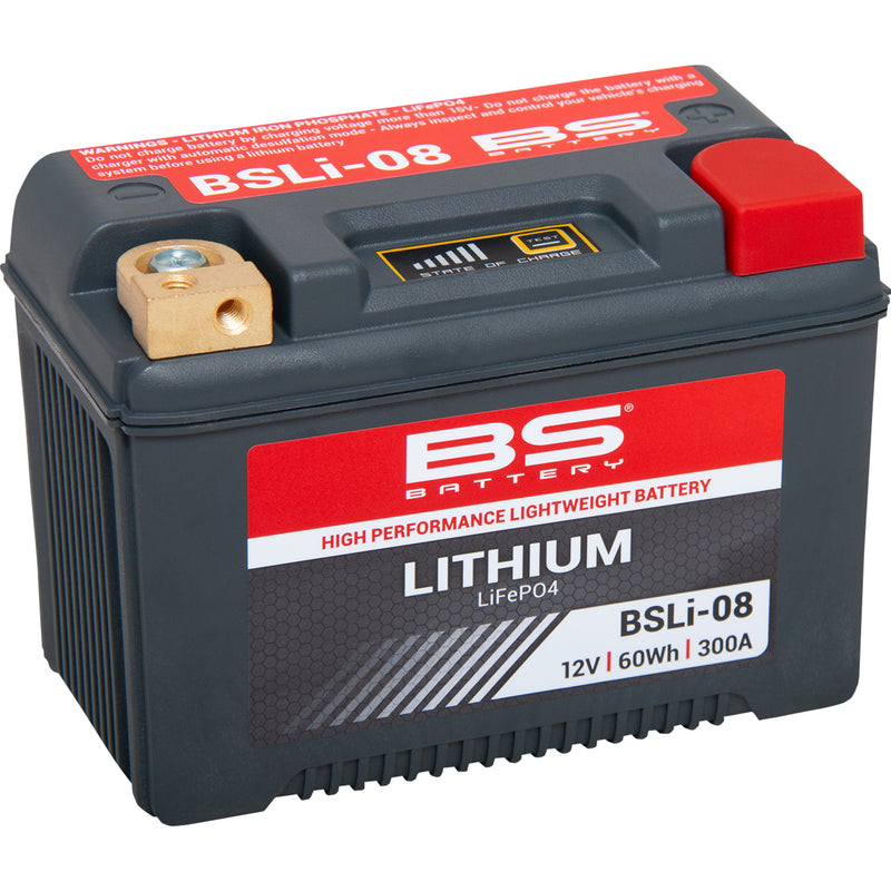 Bs Battery BSLi Battery - 360108 For Harley Sportster 2004-2023 | Yamaha Watercraft 1987-2023 | Can-Am Traxter / Ryker 2019-2023