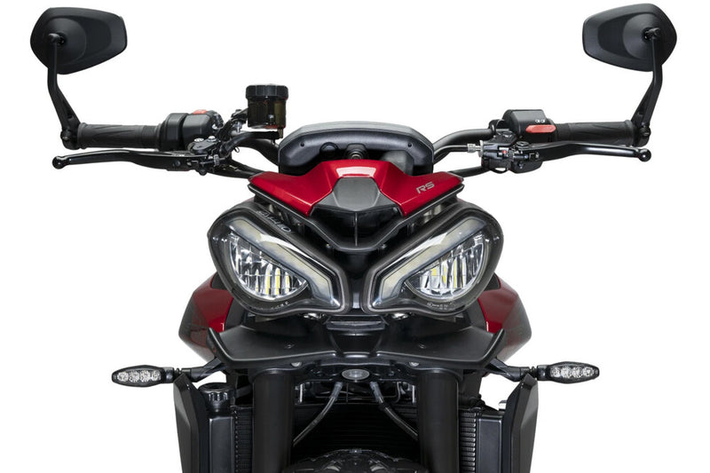 Puig Hi-Tech Parts Downforce Front Spoiler Matte Black TRI - 21594J Triumph Speed Triple 1200 / Street Triple 765 2021-2025