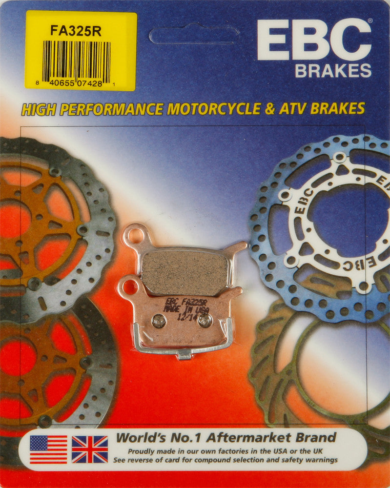 EBC Brake Pads KTM 65SX XC 15-357R - FA325R For LEM Dirt Bikes 2003-2008 | Cobra Dirt Bikes 2004-2006 | Husqvarna TC 50 2020